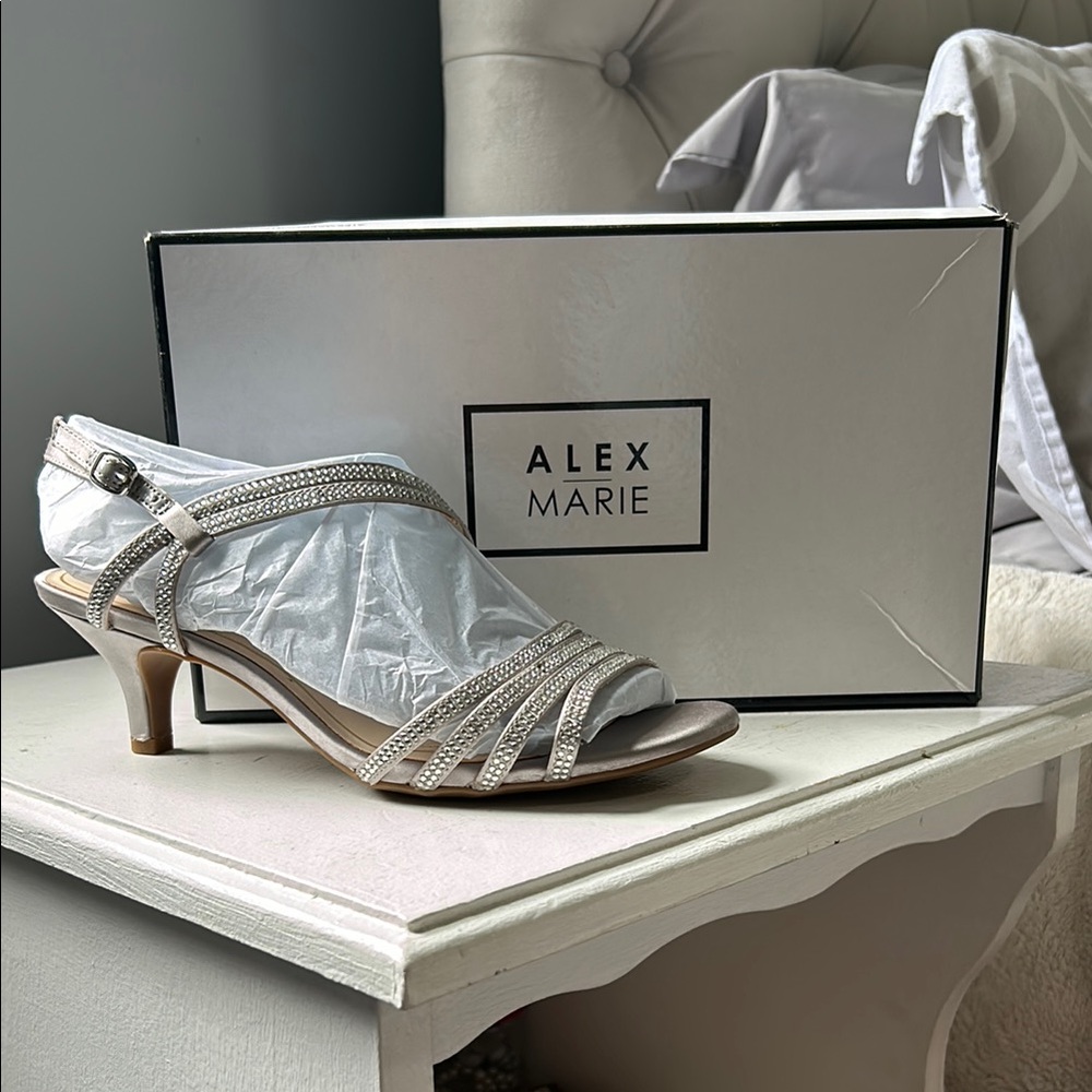 Alex Marie Women's Silver Heeled Sandals
